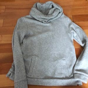 Gray  j crew cowl neck sweater